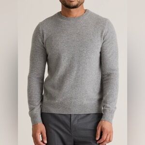 Mens Theory Hilles Crewneck Cashmere Sweater Size L